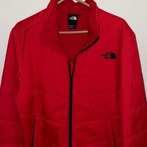 The North Face Men's Vibrant Red Puffer Jacket